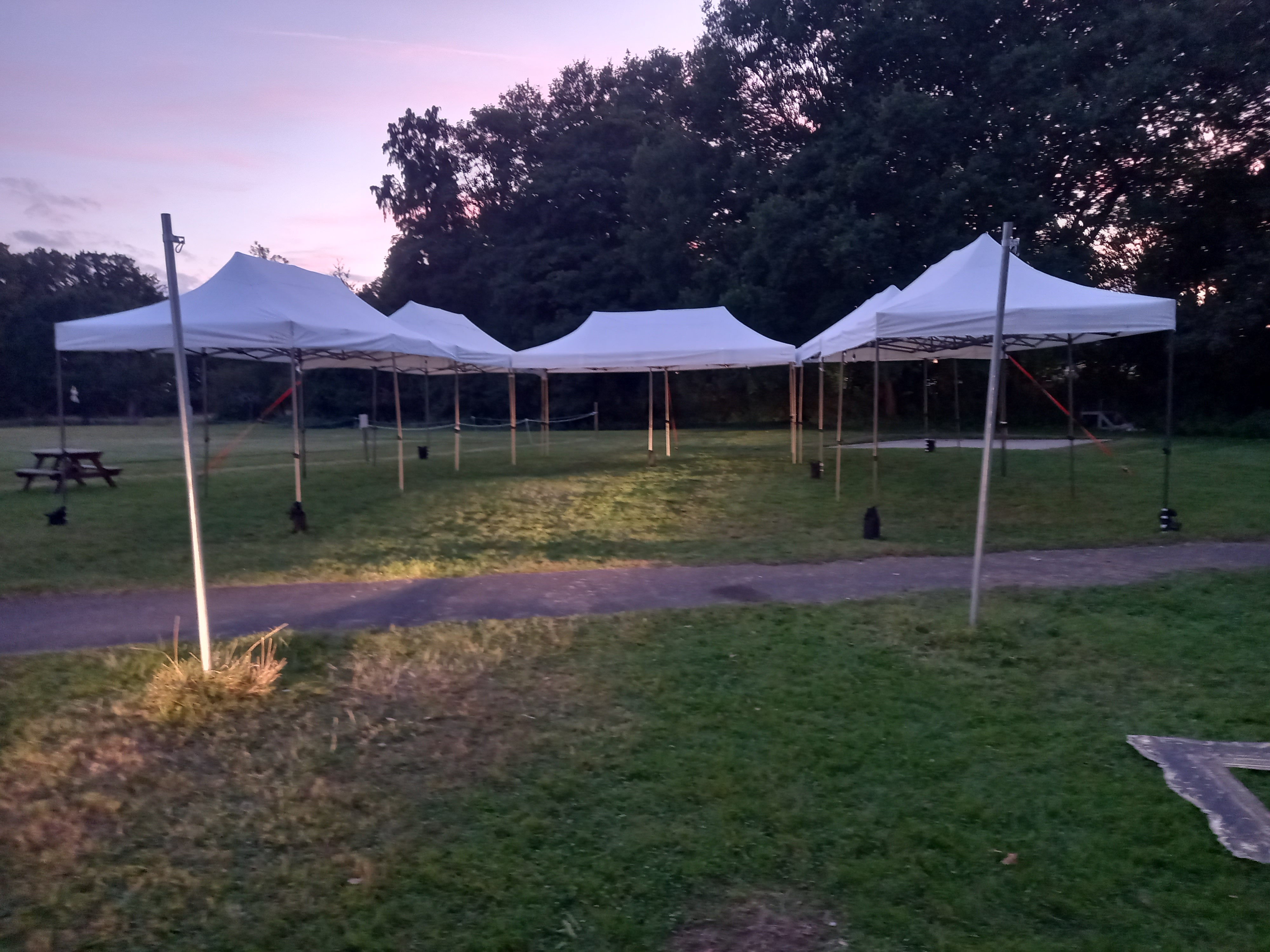 24m x 3m Tunnel Tent with No Sides