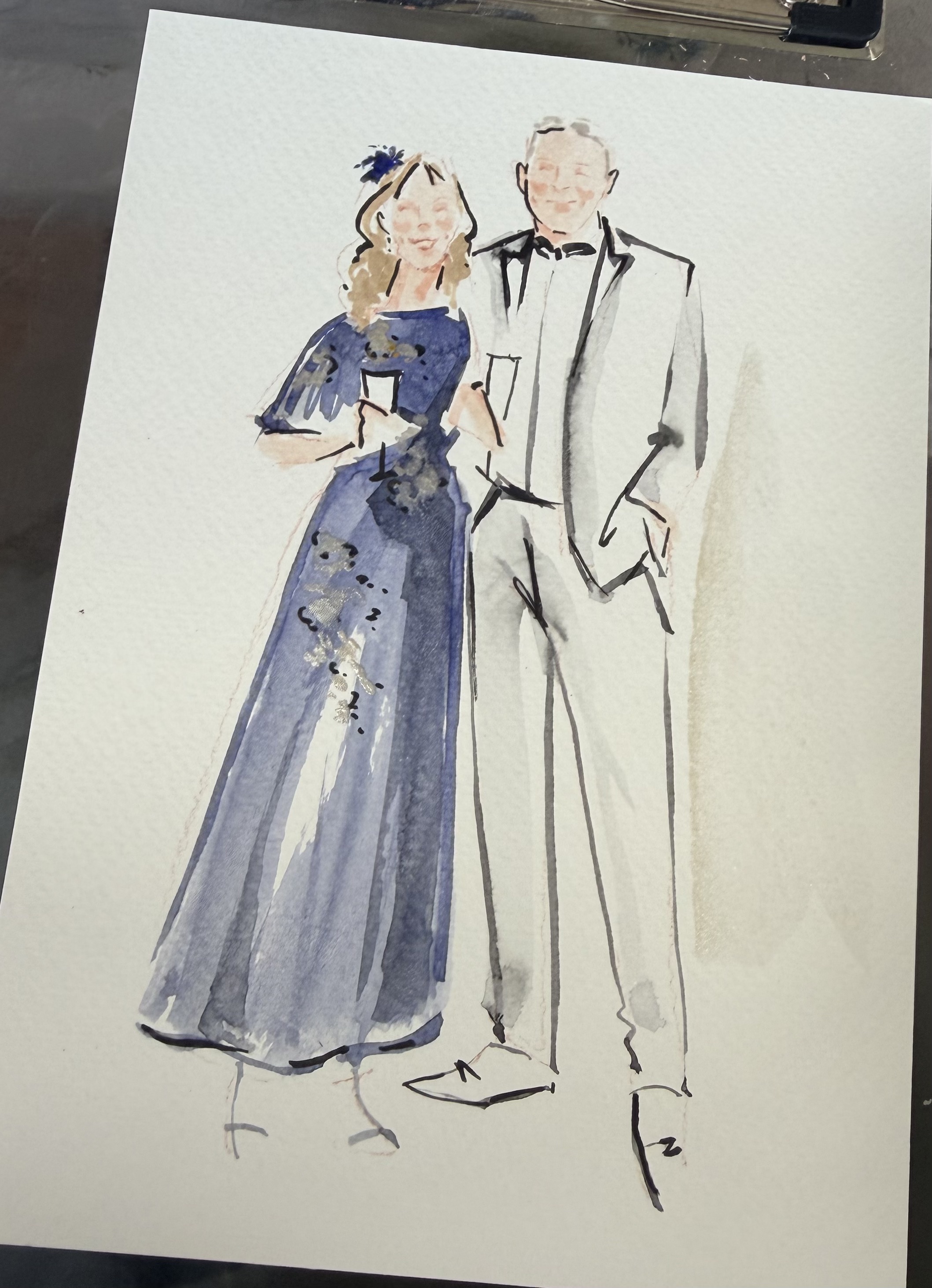 Elegant Live Wedding Illustrations & Guest Keepsakes