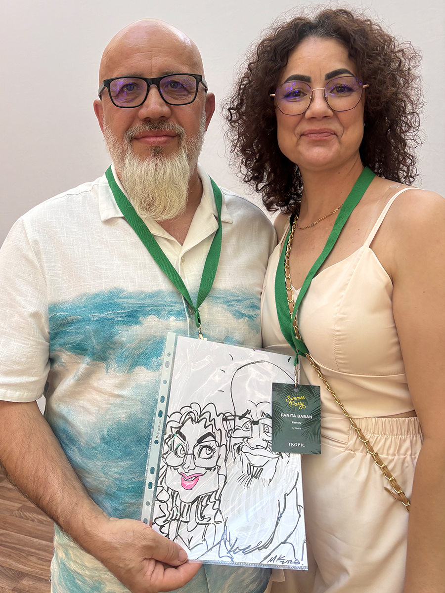 Live Pen & Ink Caricatures by Michael