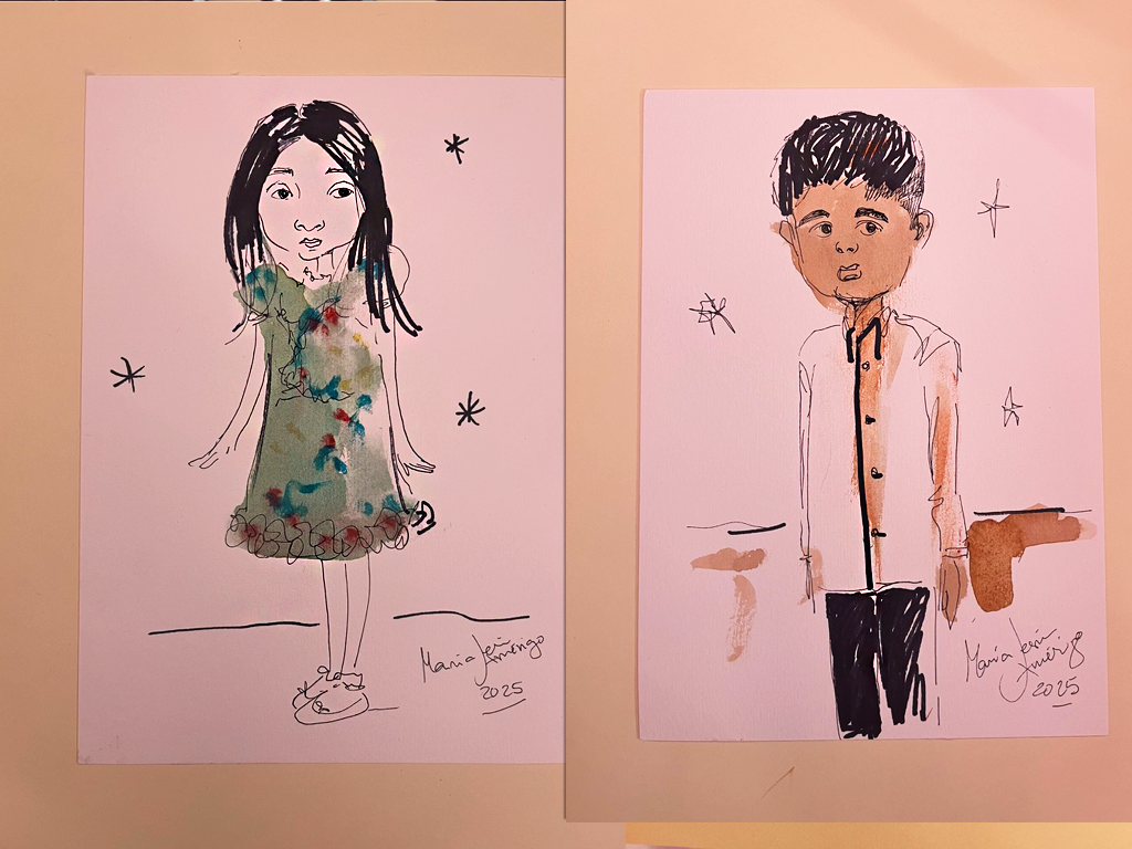 Elegant Live Watercolour Guest Illustrations  ✨