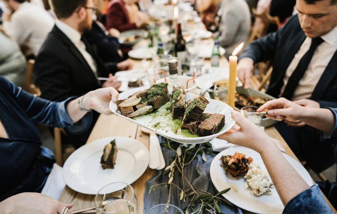 The Perfectly Unique Buffet Option - 2 Big Plates, 2 Salads