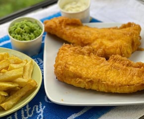 Traditional Fish & Chips Served from Bespoke-Built Van