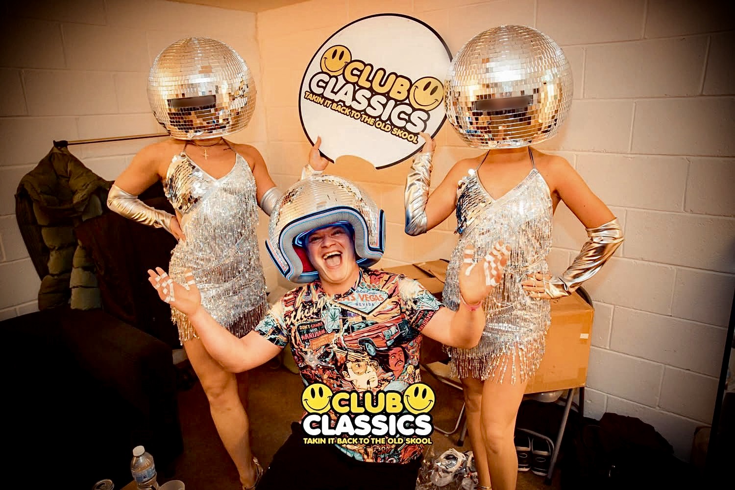 Dazzling Duo Disco Ball Dancers