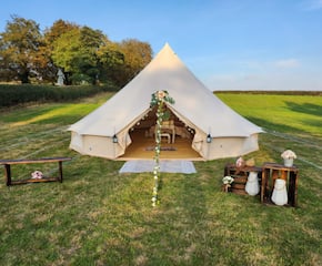 Fully Dressed Bridal Suite 7.5m Bell Tent