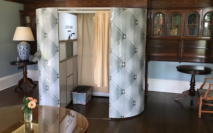 Enclosed Photo Booth with Selection of Out Skins