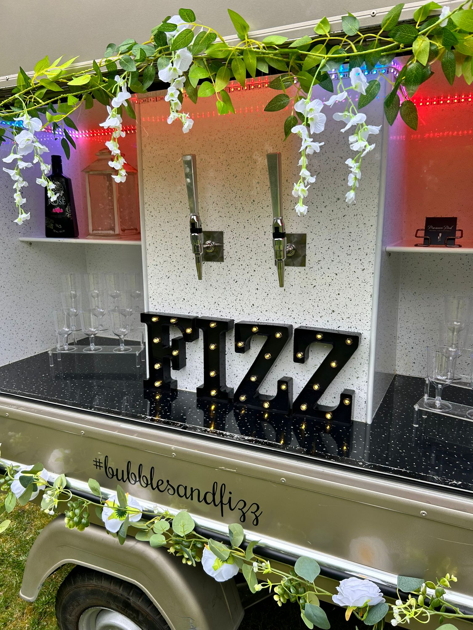 Mobile Piaggo Ape Van Provides Prosecco on Tap