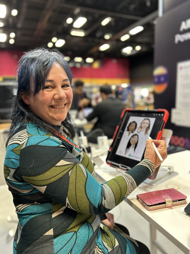 Real-Time Digital Caricatures + Optional Event TV Display