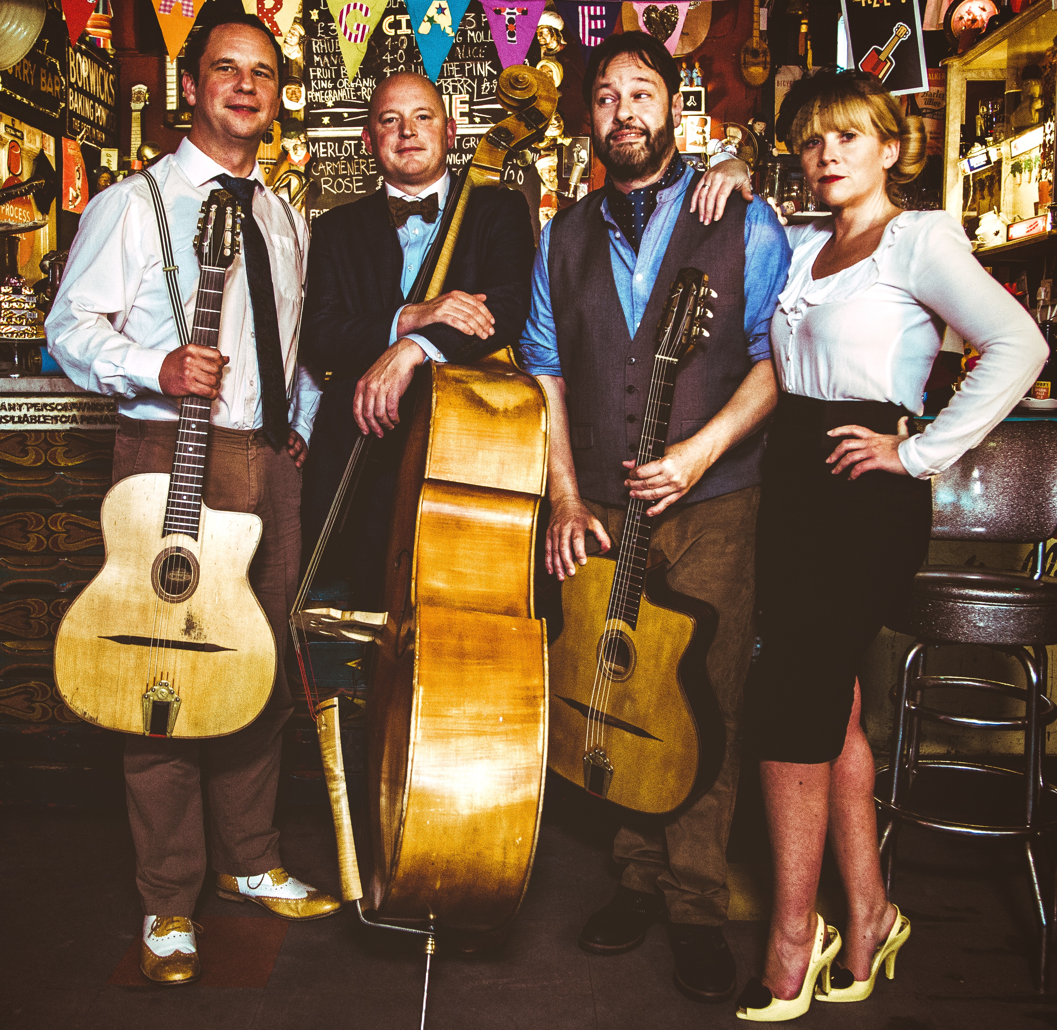 Parisian Style Swing Jazz Band available Solo, Duo, Trio, Quartet, Quintet