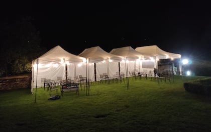 15m x 6m Mini Marquee for Upto 100 People with Sides & Ratchets