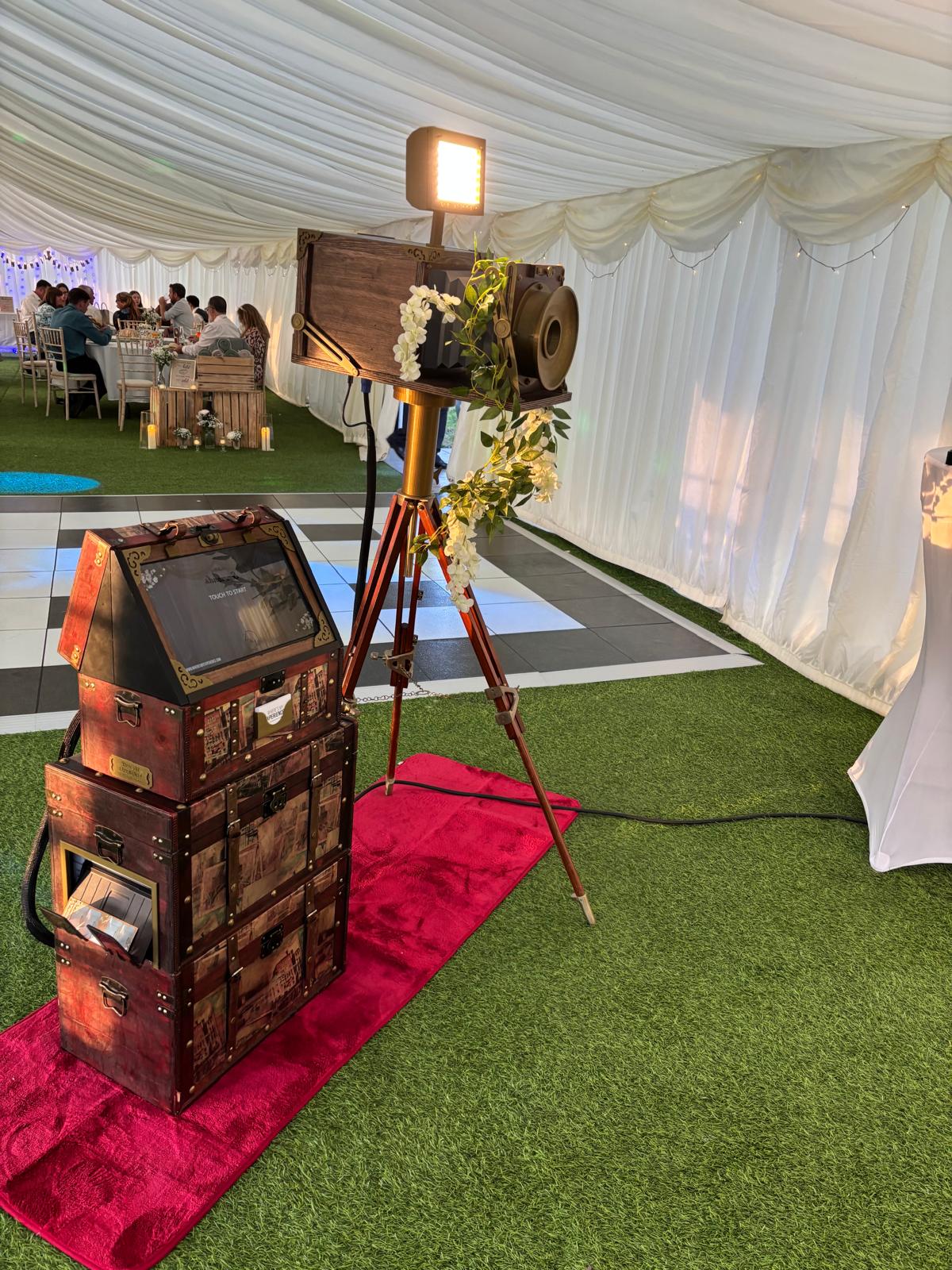 Vintage Photo Booth with Instant Prints & Personalised Memories