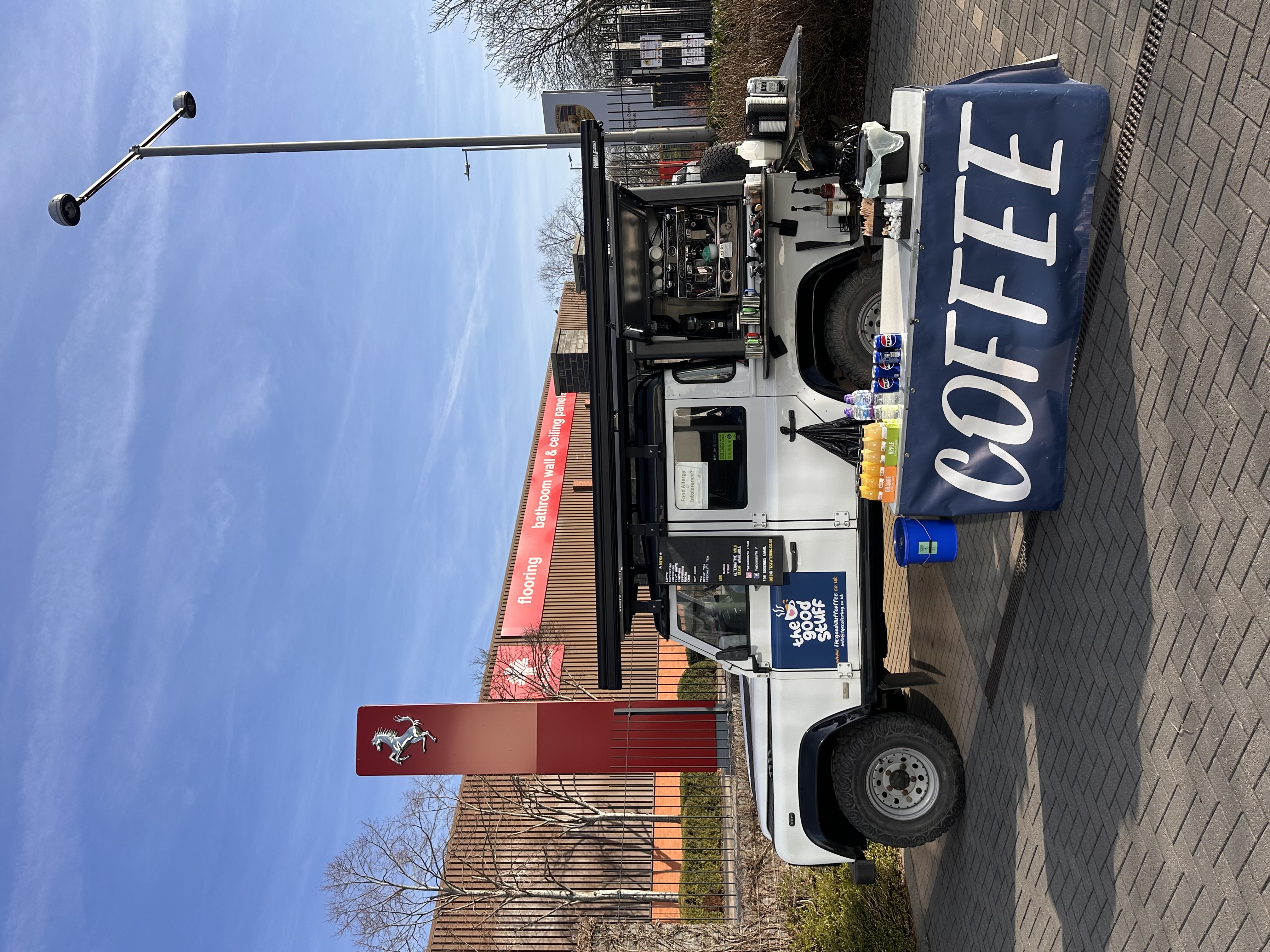 Off-Grid Classic Land Rover Defender Coffee Truck