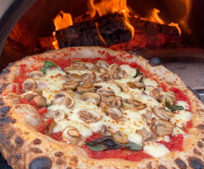 Authentic Neapolitan Wood Fired Pizza Served from Gazebo