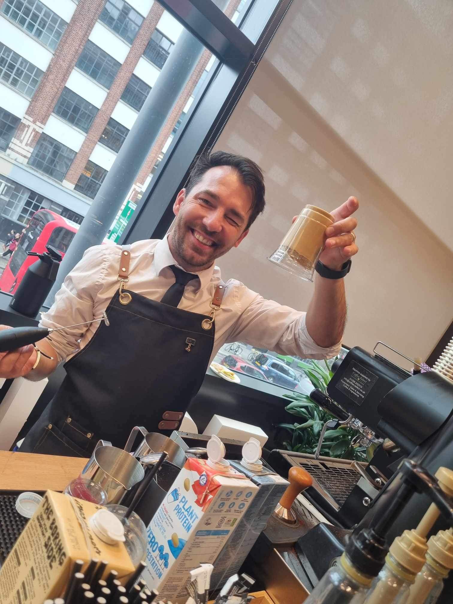 Mobile Coffee Cart Serving Fresh Coffees For Your Event