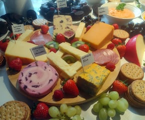Grazing Displays with Fine Cheese, Cured Meats & Gourmet Dips