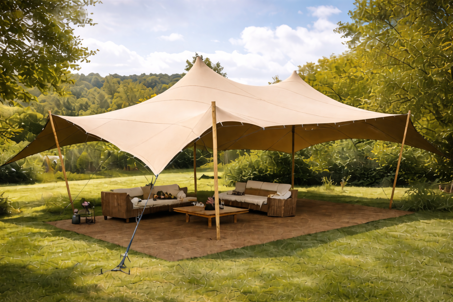 10.5m x 7.5m Stretch Tent for Creative & Luxury Events