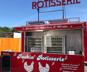 Rotisserie Roast Pork Rolls with Pork Fat Roasties!