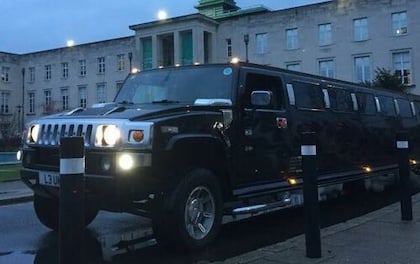 Stylish Black 16 Seater H2 Hummer