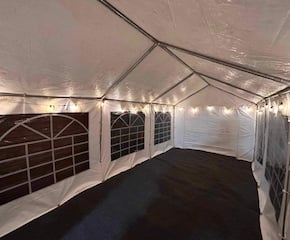 White 3m x 6m Party Marquee