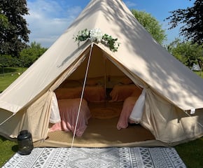 Boho Style Decorated Glamping Tent