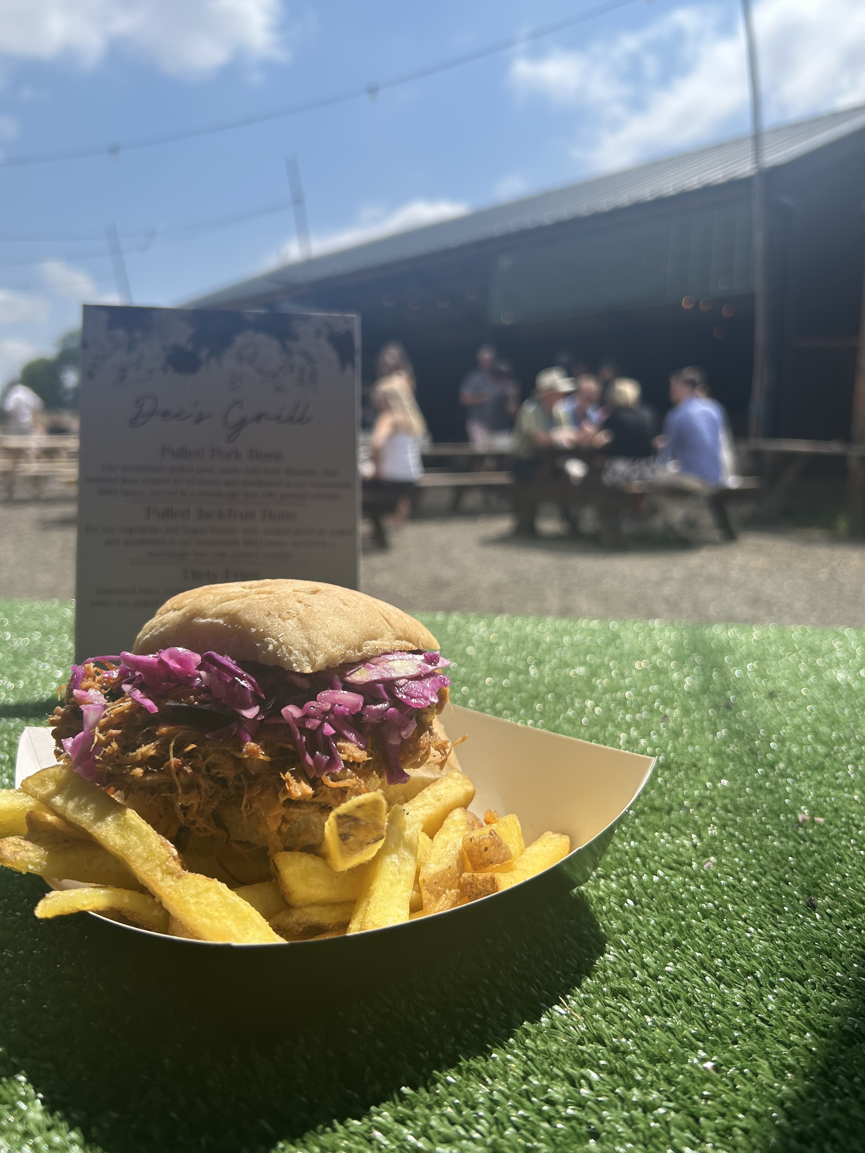 Pulled Pork Smothered in Bourbon BBQ Sauce Served in a Homemade Ciabatta