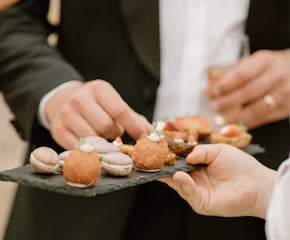 Beautifully Presented Canapes with the Finest Local Ingredients