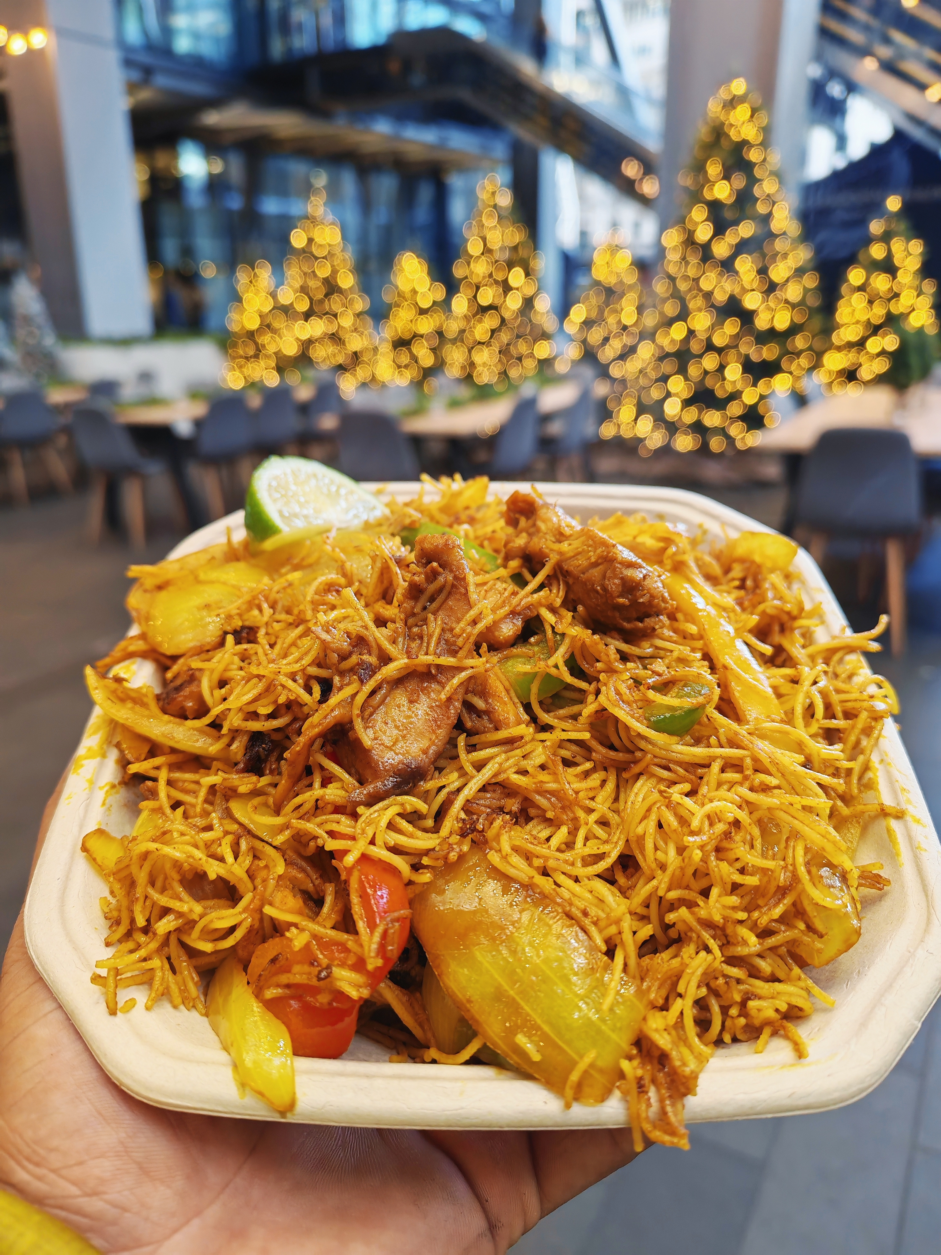 Authentic Singaporean Noodles Street Food Stall