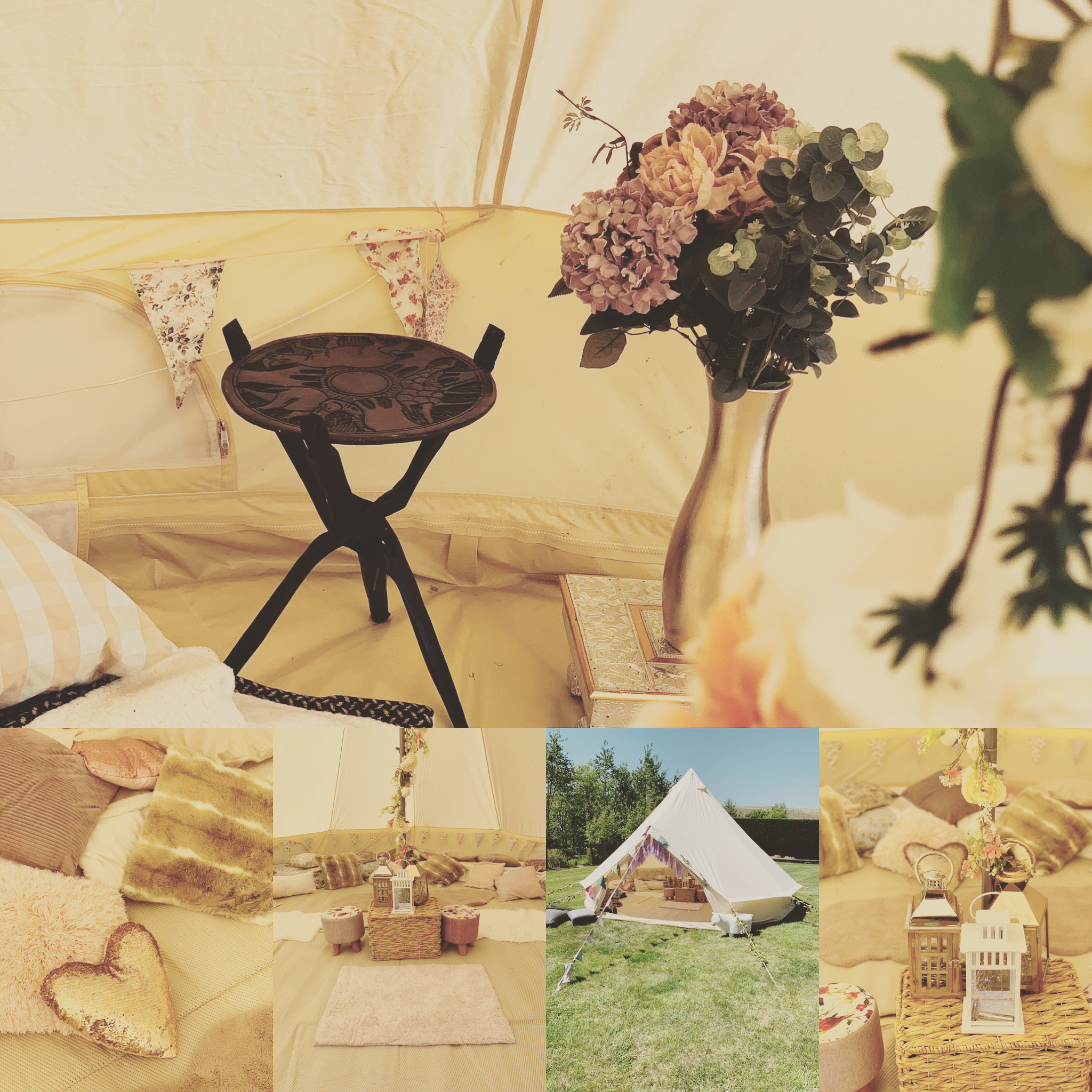 6-Meter Emperor Bell Tent with 3 Double Beds, or 6 Single Beds