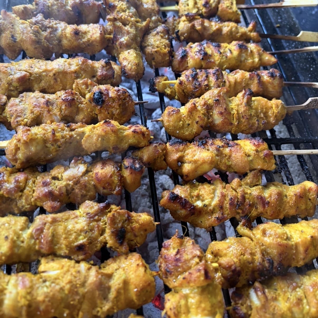 Malaysian Charcoal-Grilled Satay Street Food with Live Grill Experience