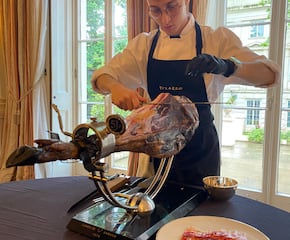 100% Jamón Iberico Carving by Expertly Trained Jamón Carver