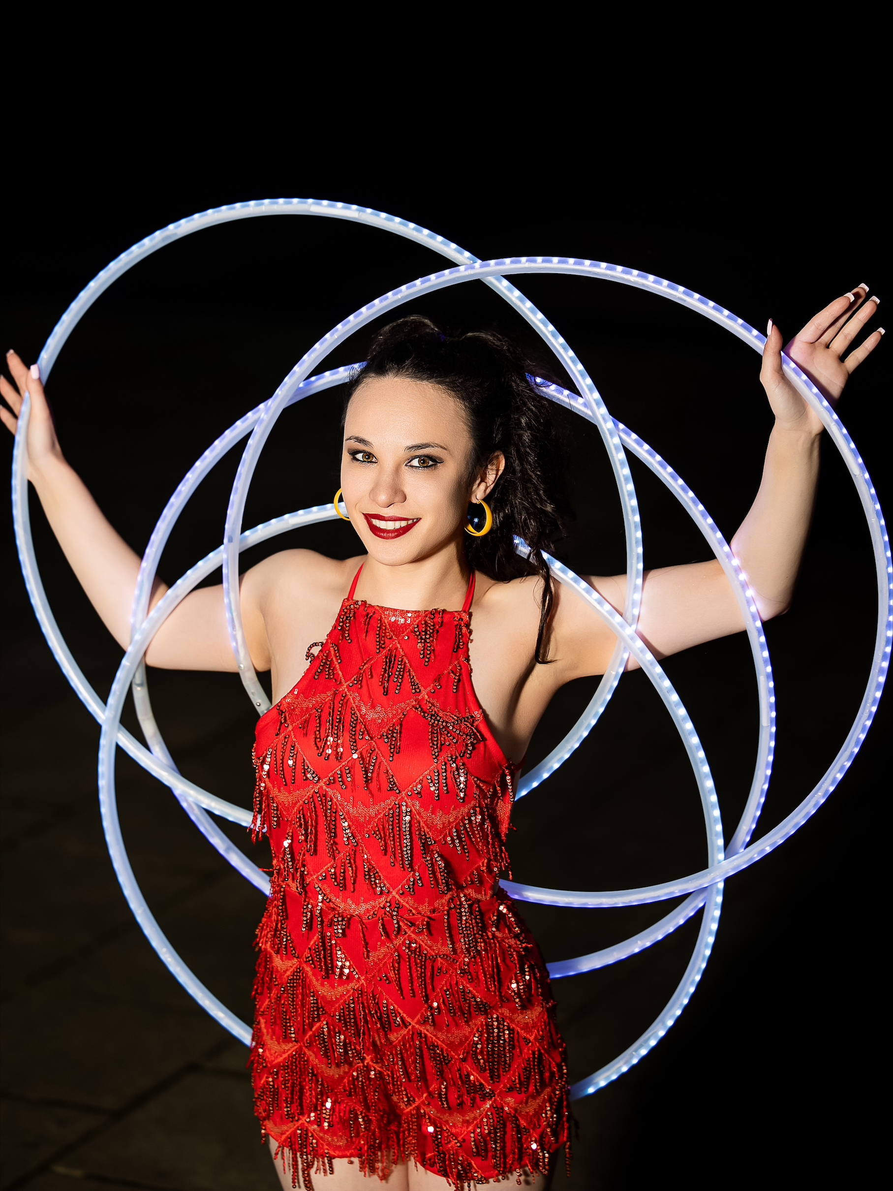 LED Multi Hula Hoop Performer