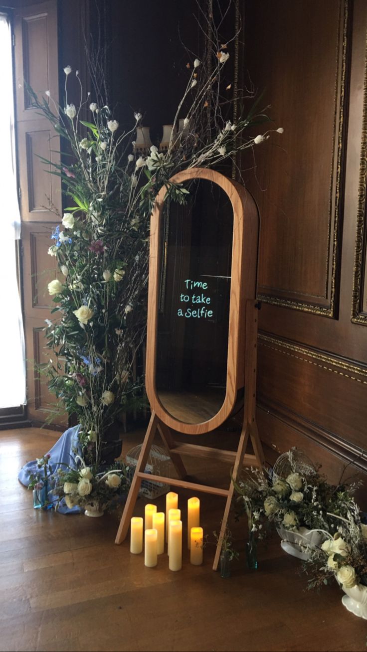 Vinatge Wooden Magic Mirror