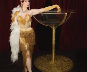 Show-Stopping Burlesque Giant Martini Glass Show & More