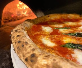 Italian Chef Cooking Authentic Neopolitan Pizzas