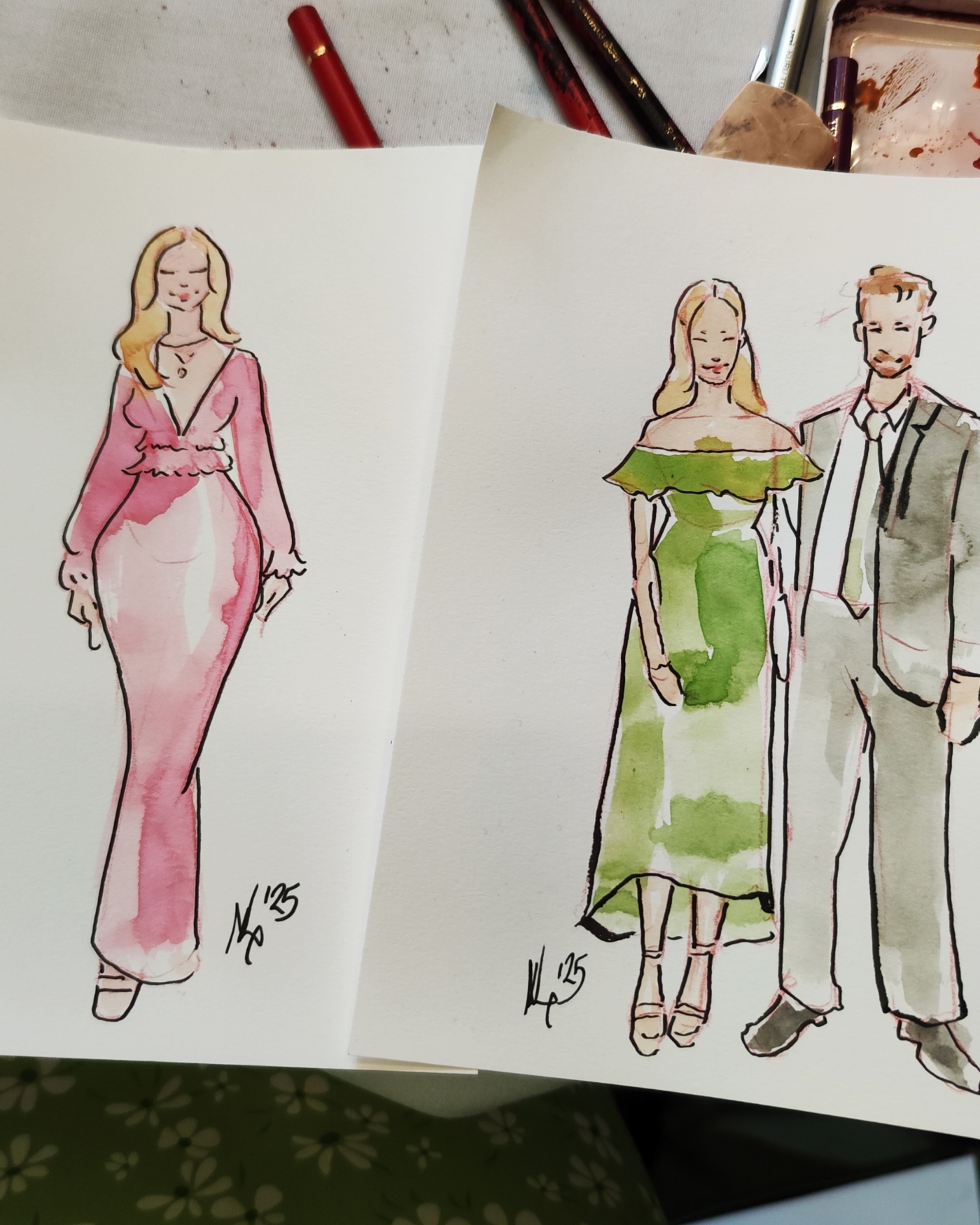 Fashion Illustration Keepsake For Your Guests