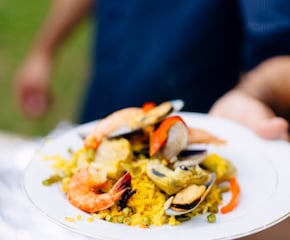 Paella catering using only the best seafood & meat