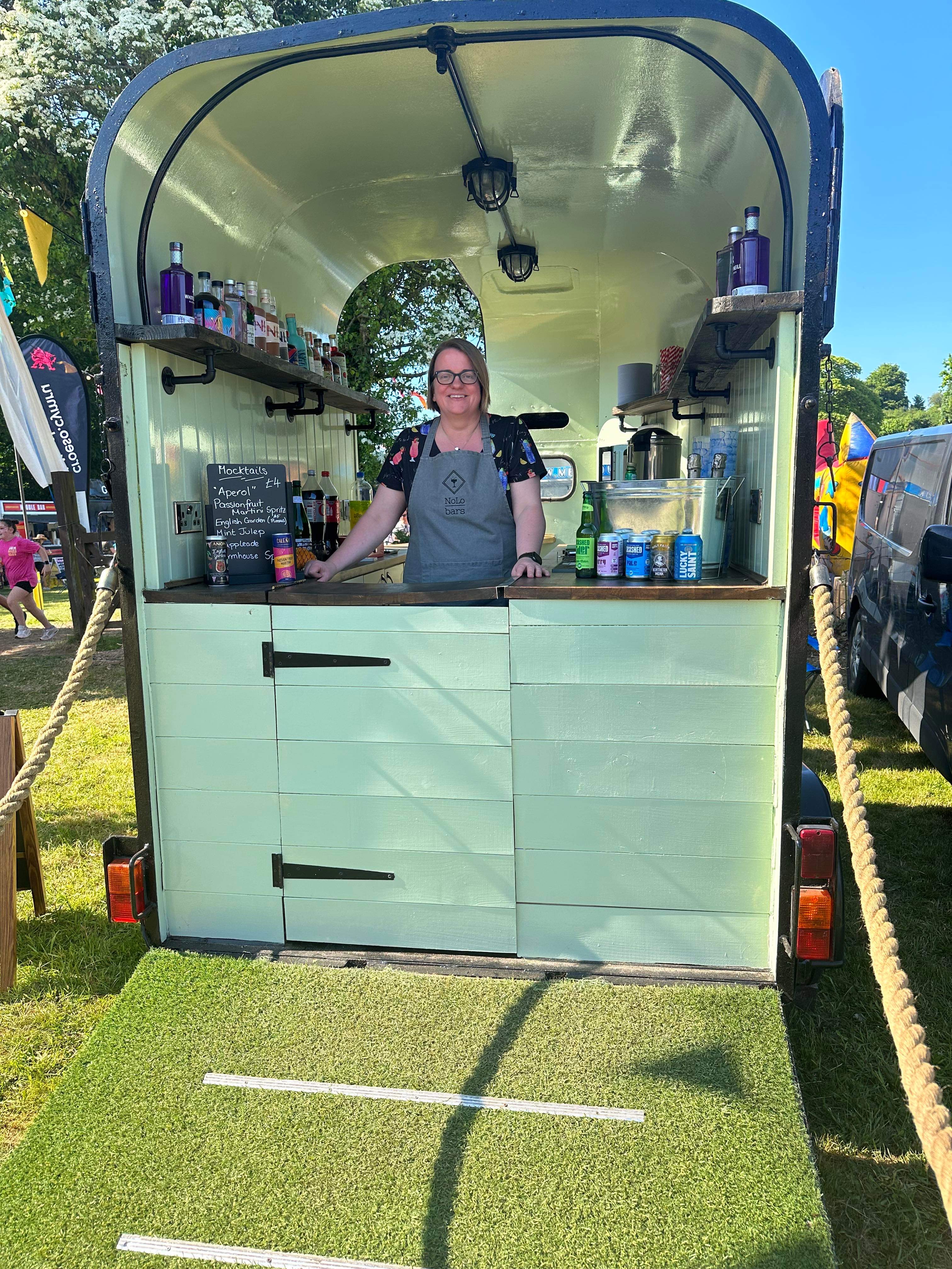 Horse Box Bar Specialising in Alcohol-Free Drinks