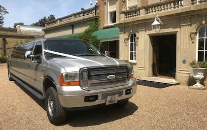 Silver Harley Davidson Limo Jeep