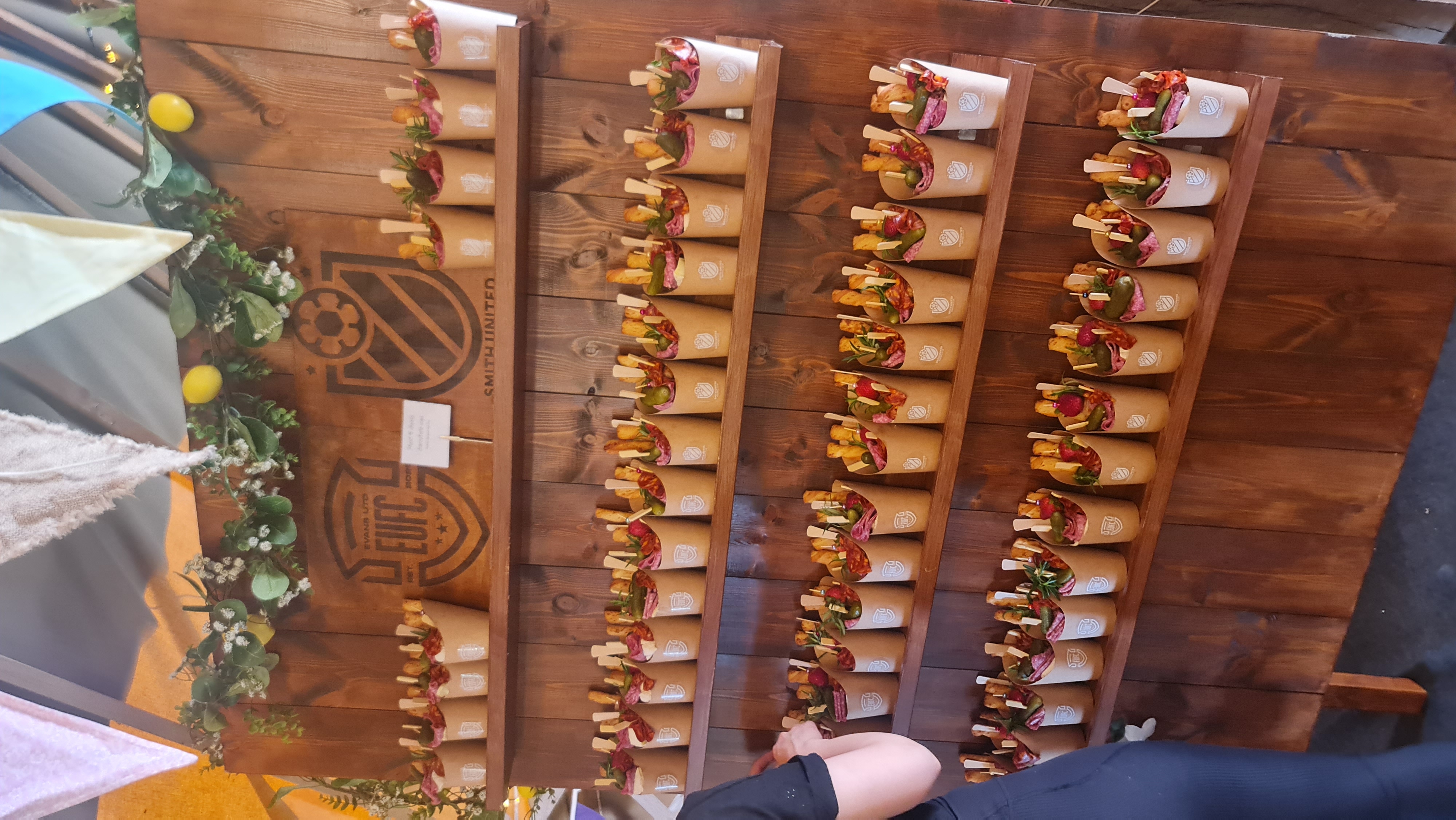 Beautifully Presented Grazing Cups with Artisan Cheeses, Meats & Treats