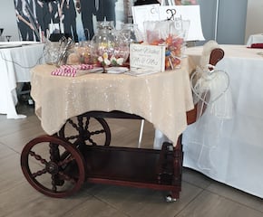 Vintage Wooden Cart with Customised Decor