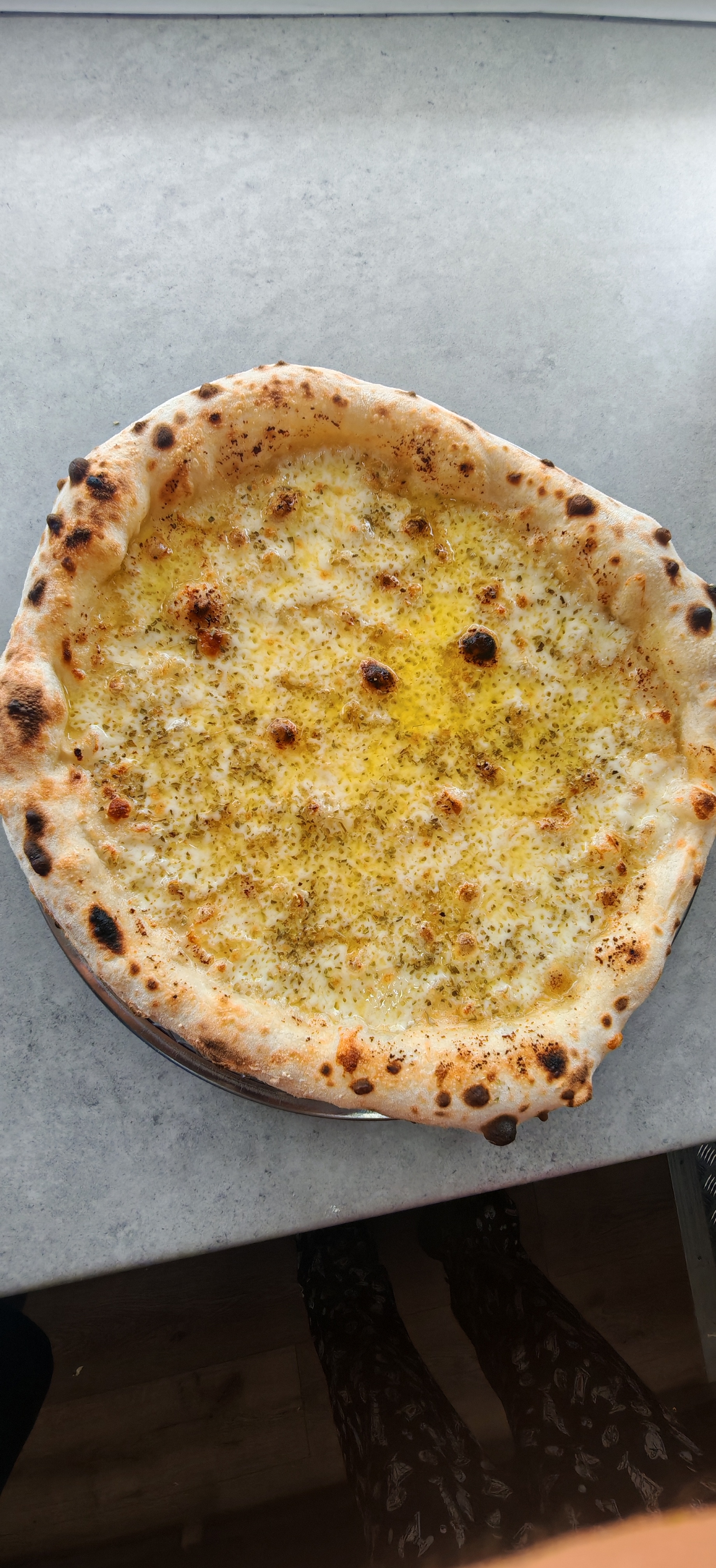Authentic Wood-Fired Neapolitan Pizza Served Fresh