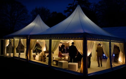 White, Pagoda Style Marquee In 6 x 6 Meters