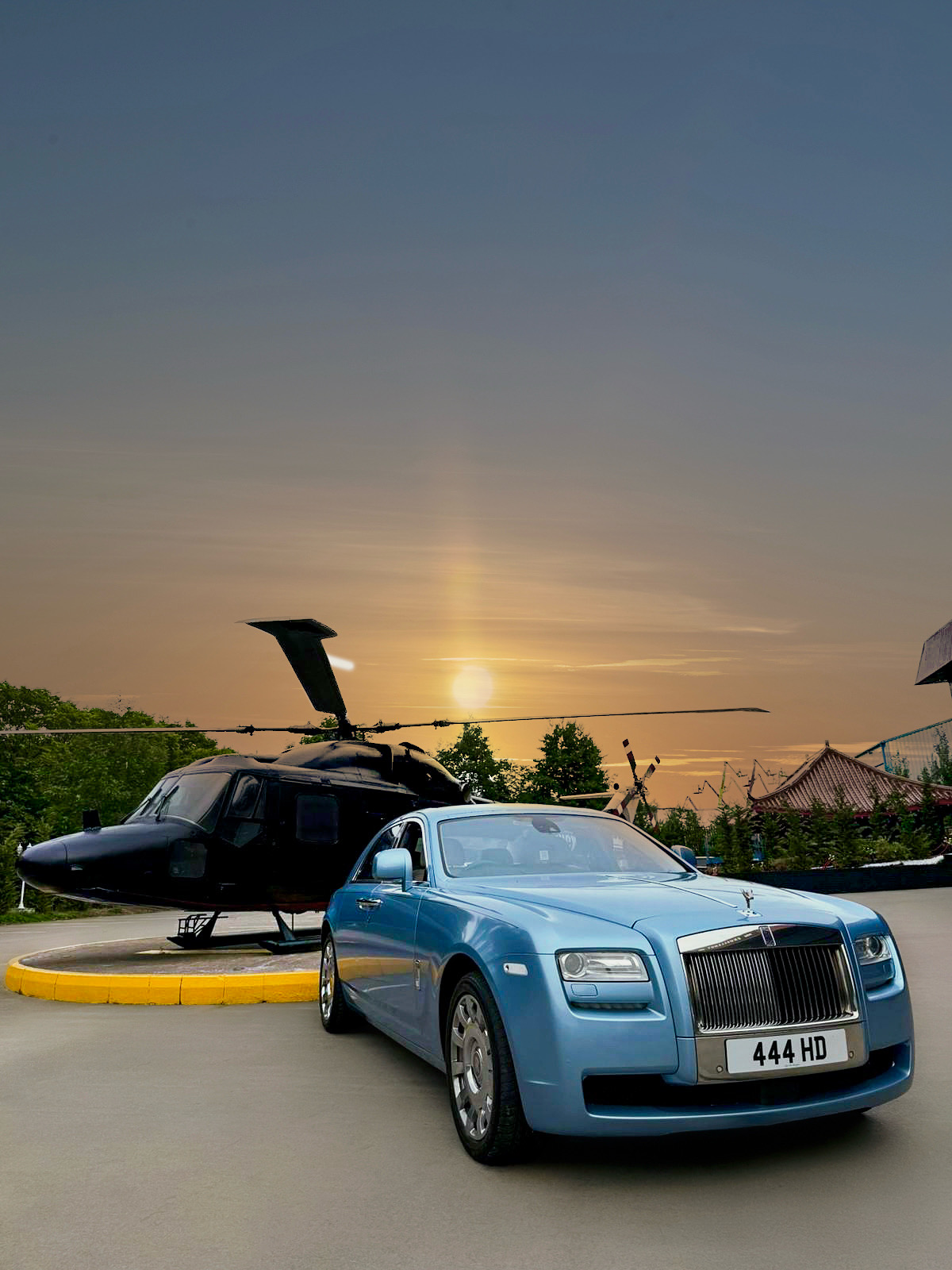 Finished Rolls-Royce Ghost in Exclusive Ice Blue
