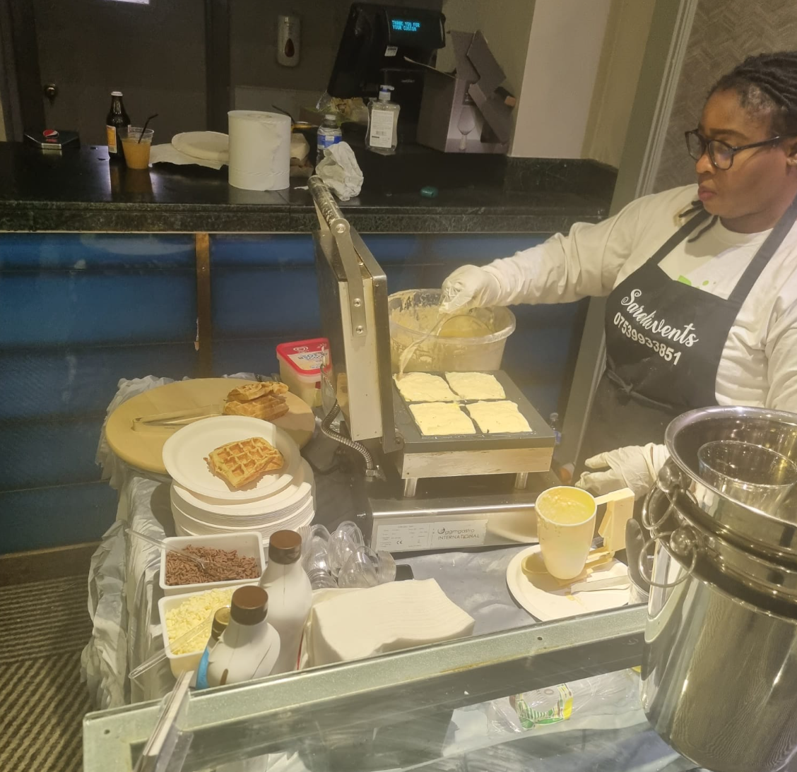 Freshly Made Unlimited Waffle Station & Ice Cream