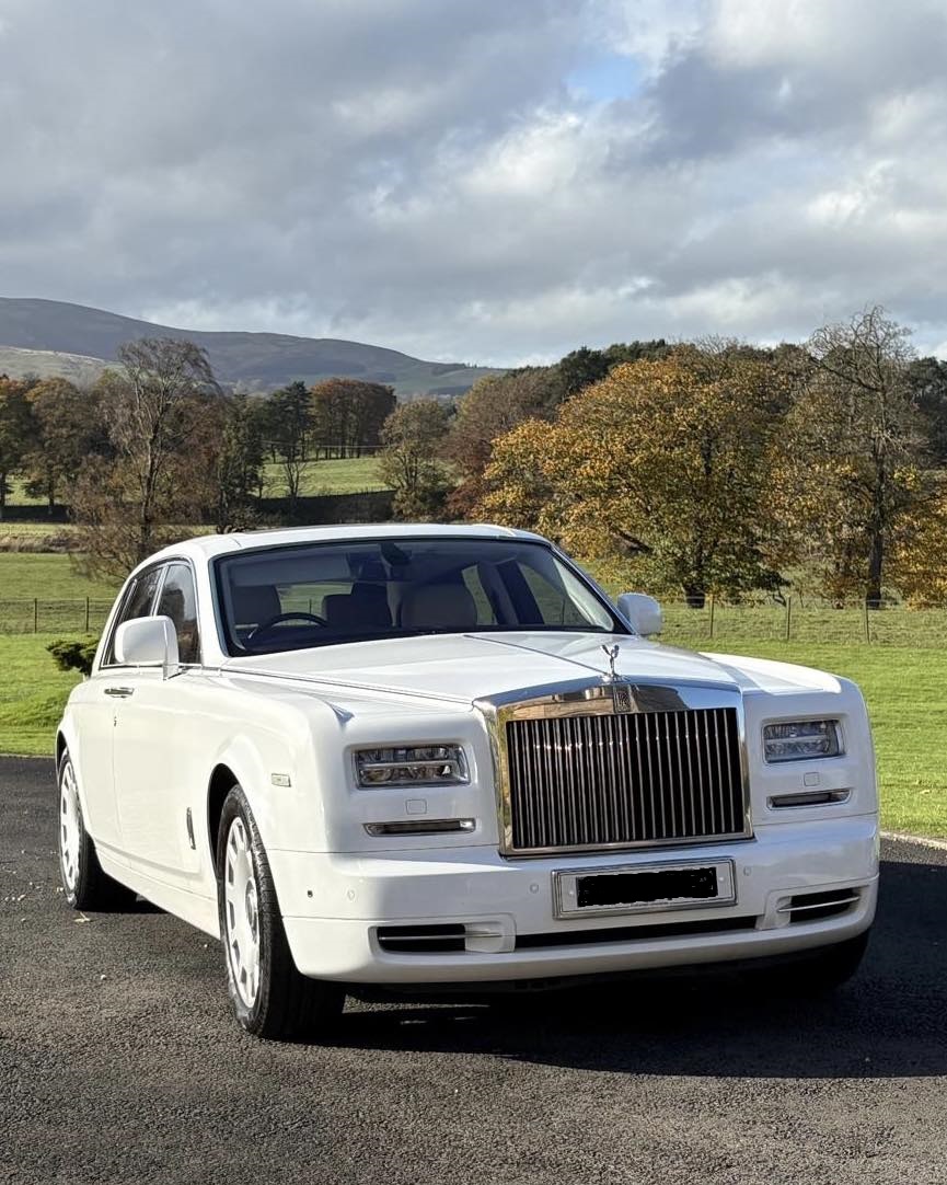 New Model White Rolls Royce Phantom Series 2 for Your Special Event