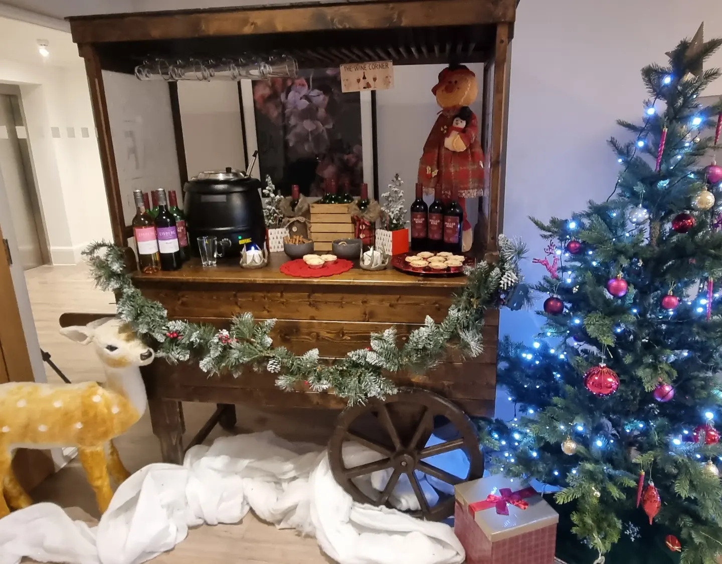 Vintage Mulled Wine Cart