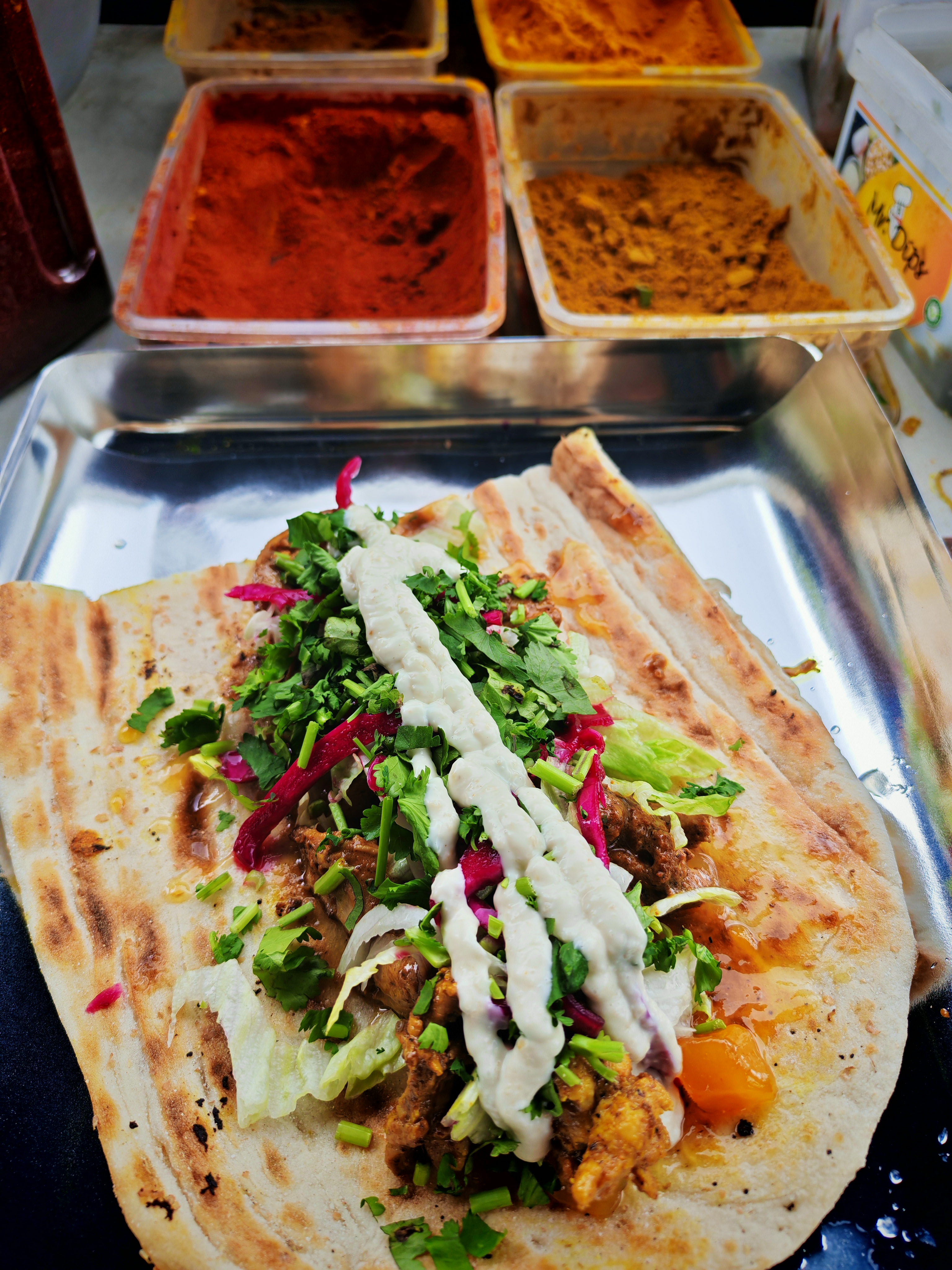 Indian Wrap In Pide Flatbreads
