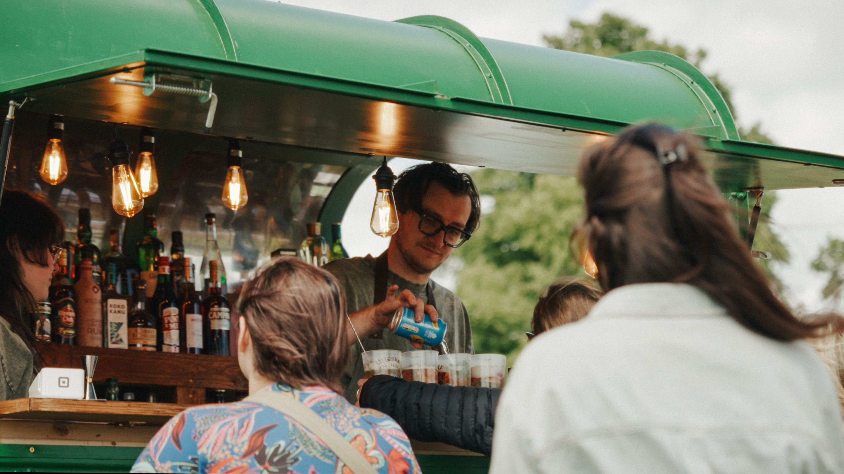 Vintage 70's Horsebox Bar Fully Stocked For Cocktail & Full Bar Service