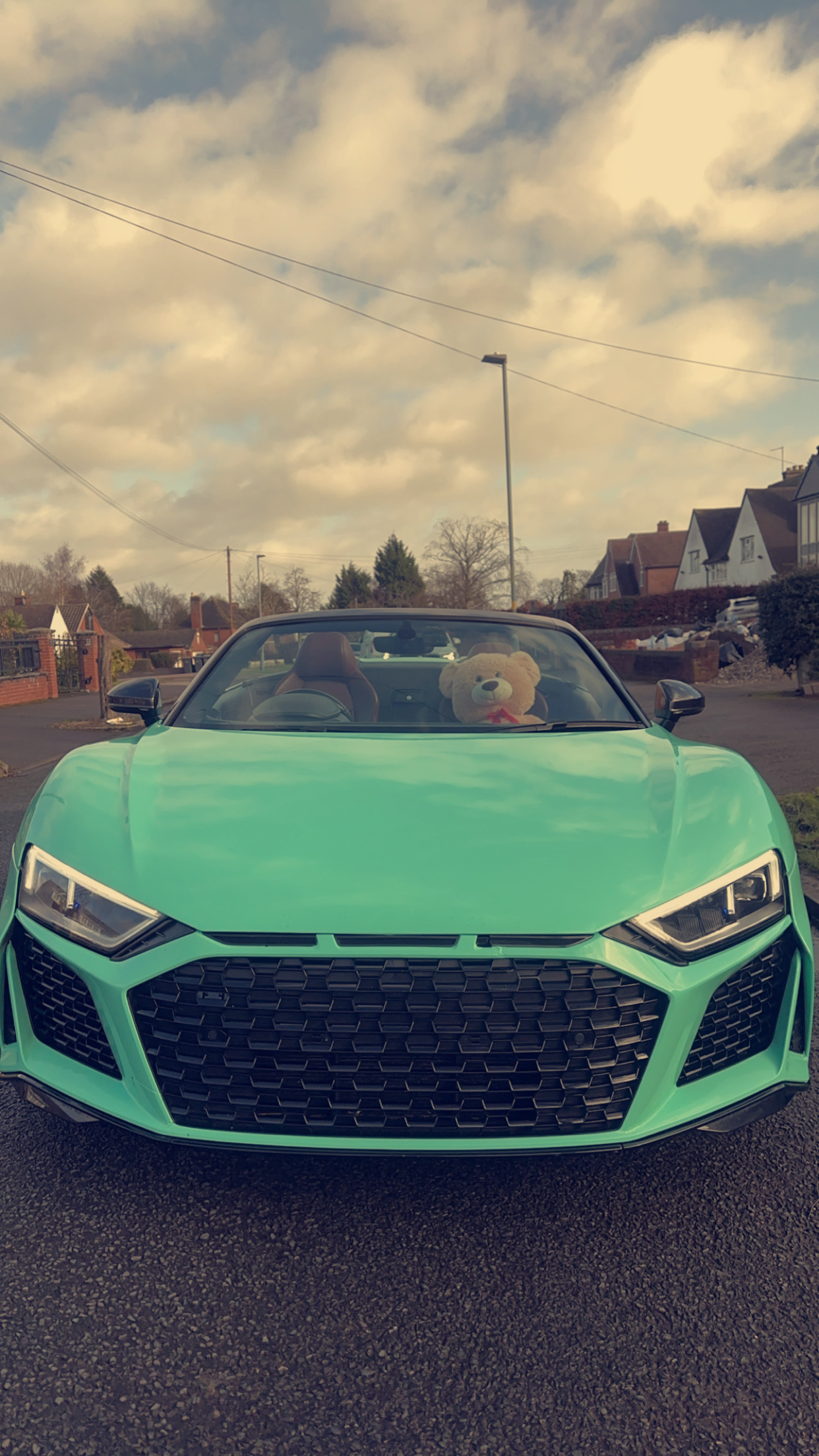 The Audi R8 Spyder in Tiffany Blue