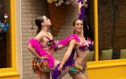 Amazing Show Girl Duo with Beautiful Costumes to Suit Your Event