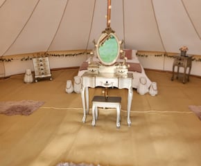 Fully Dressed Bridal Suite 7.5m Bell Tent